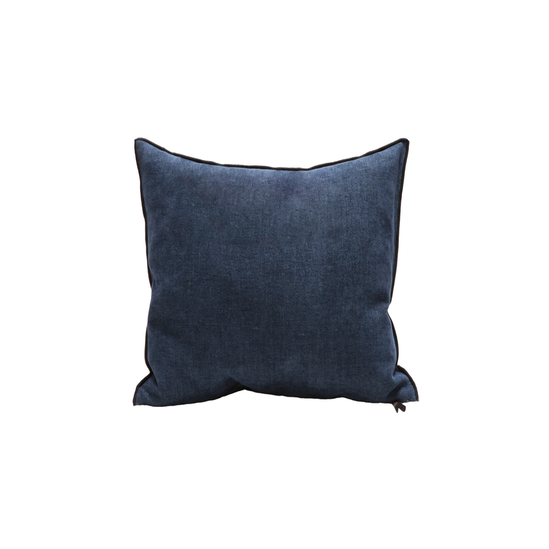 Soft Washed Chenille Pillow - 20x20" - Indigo