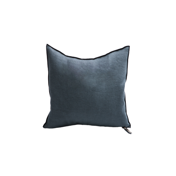 Stone Washed Linen Pillow - 20x20" - Encre