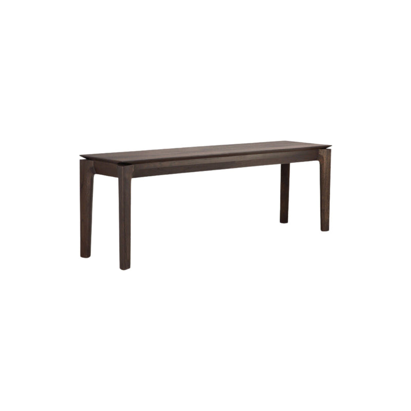 Varnished Oak Bok Bench - Brown