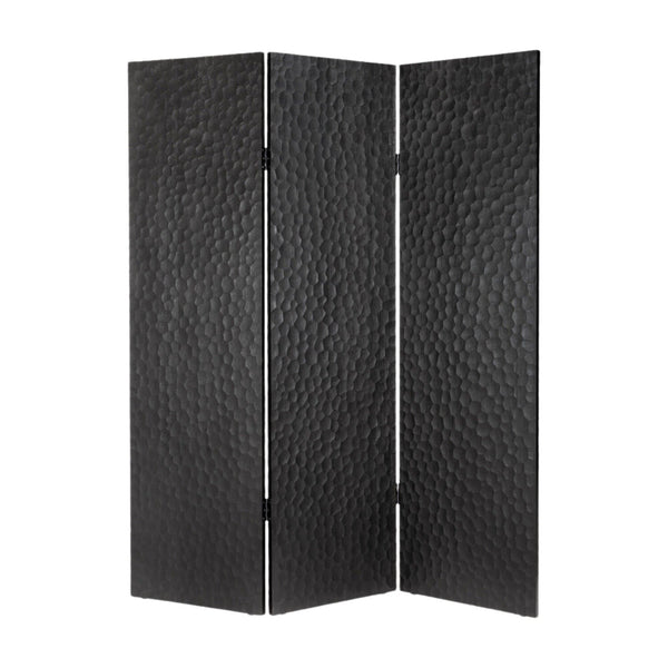 Chopped Room Divider - Varnished Mahogany - Black