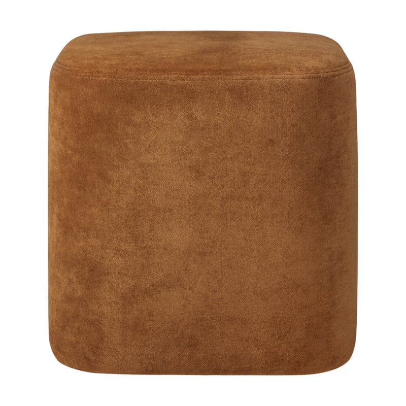 Cube Pouf - Cinnamon Fabric