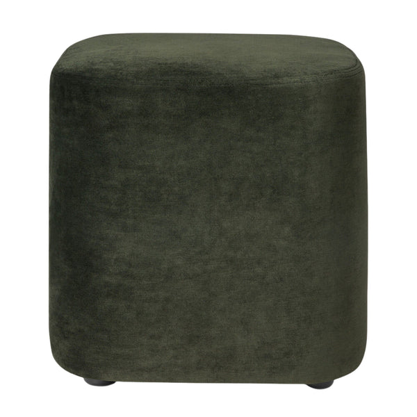 Cube Pouf - Forest Fabric