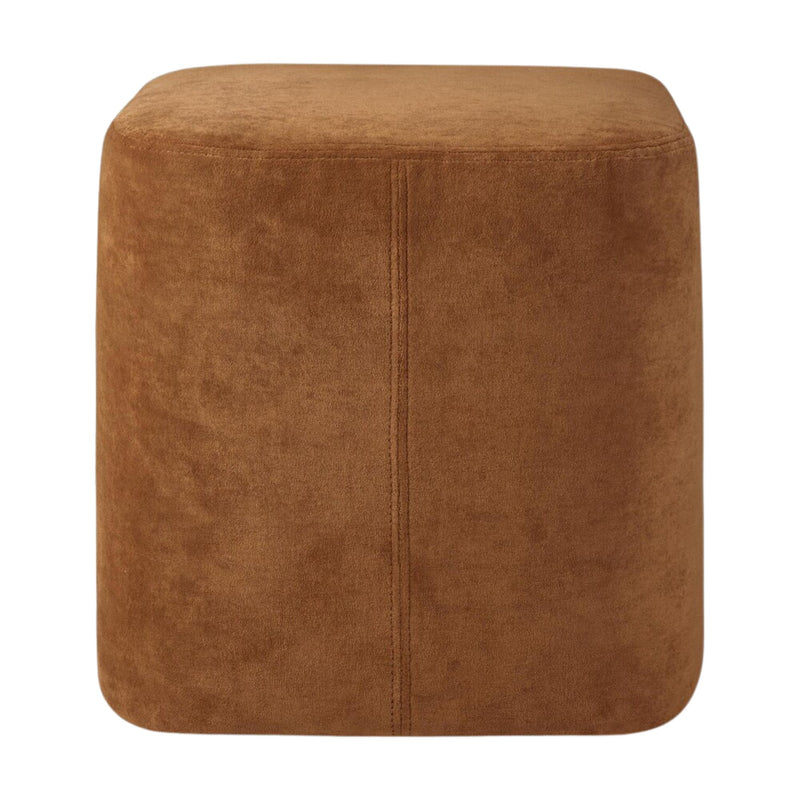 Cube Pouf - Cinnamon Fabric