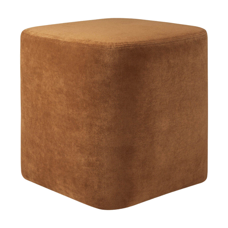 Cube Pouf - Cinnamon Fabric