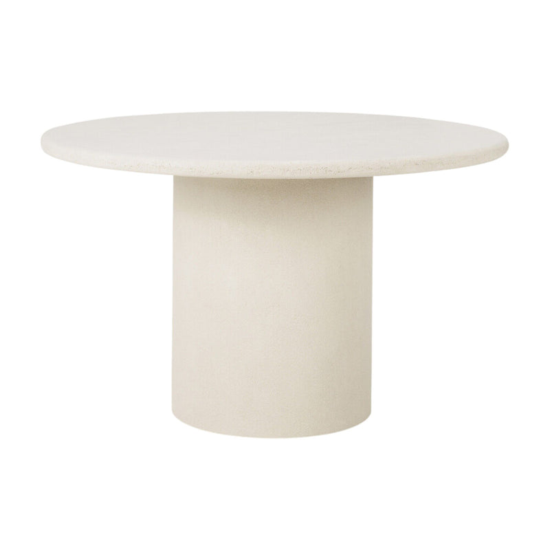 Elements Dining Table - Microcement - Off White - Round