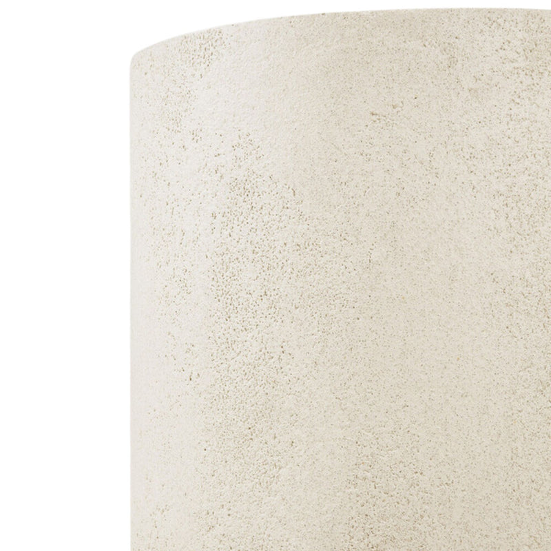 Elements Side Table - Microcement - Off White - Round