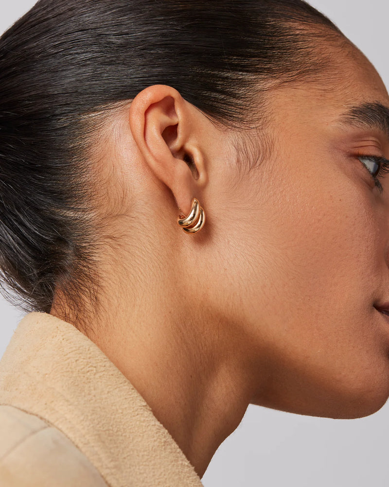 Mini Florence Earrings Gold - Jenny Bird