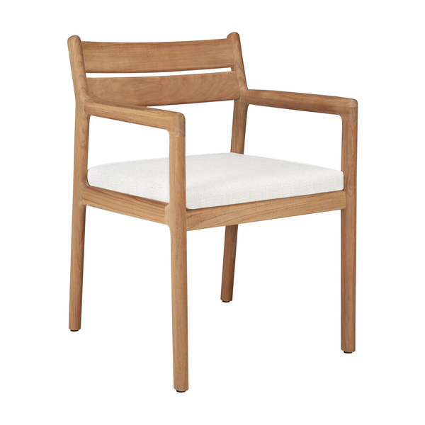 Jack Outdoor Dining Chair and Cushion - With Arms