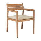 Jack Outdoor Dining Chair and Cushion - With Arms