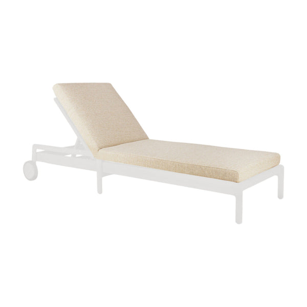 Jack Outdoor Adjustable Lounger Cushion - Natural Fabric