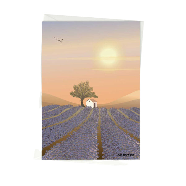 Lavender Field - Greeting Card
