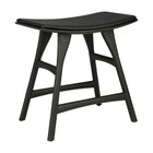 Osso Outdoor Stool With Cushion - Varnished Oak