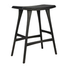 Osso Outdoor Stool With Cushion - Varnished Oak