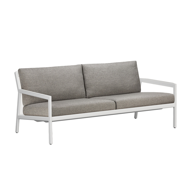 Jack Outdoor Sofa With Cushion - Aluminium - 2 Seater