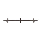 PI Wall Shelf - Varnished Mahogany - Dark Brown - 1 shelf
