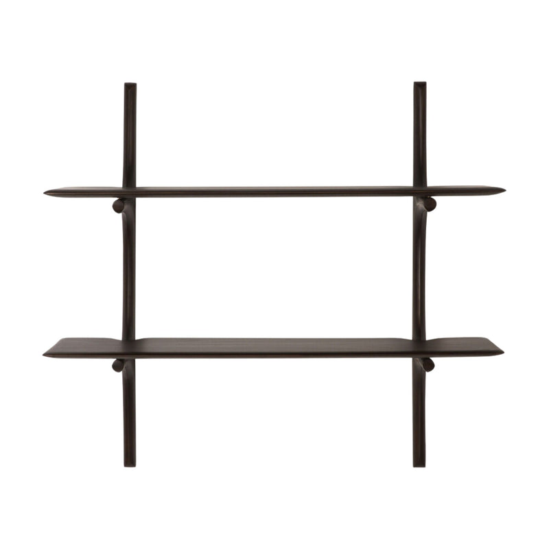 Pi Wall Shelf - Dark Brown Mahogany