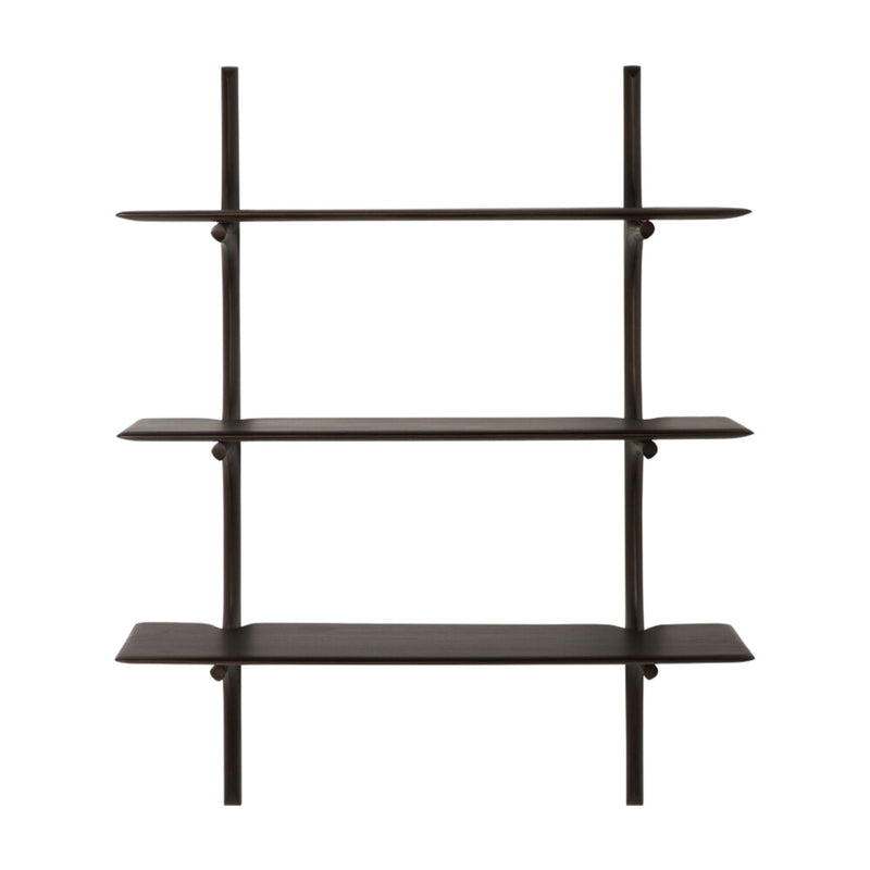 Pi Wall Shelf - Dark Brown Mahogany