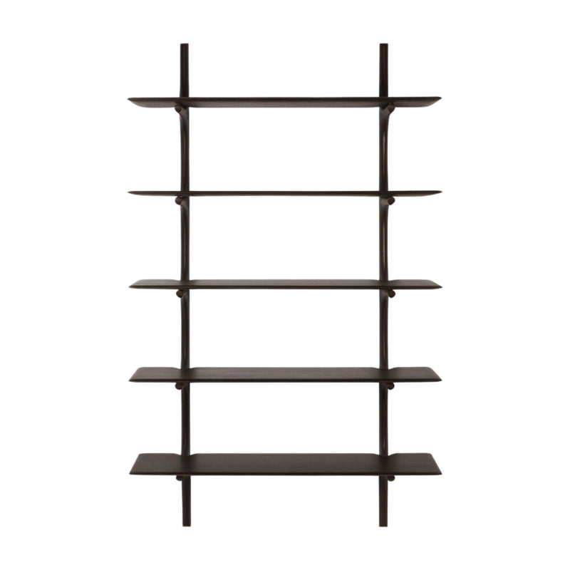 Pi Wall Shelf - Dark Brown Mahogany