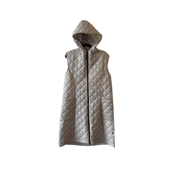 Long Full Zip Hooded Vest Pocket - Buttcoat