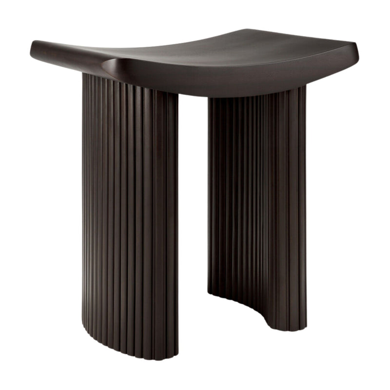 Roller Max Stool - Varnished Mahogany - Dark Brown