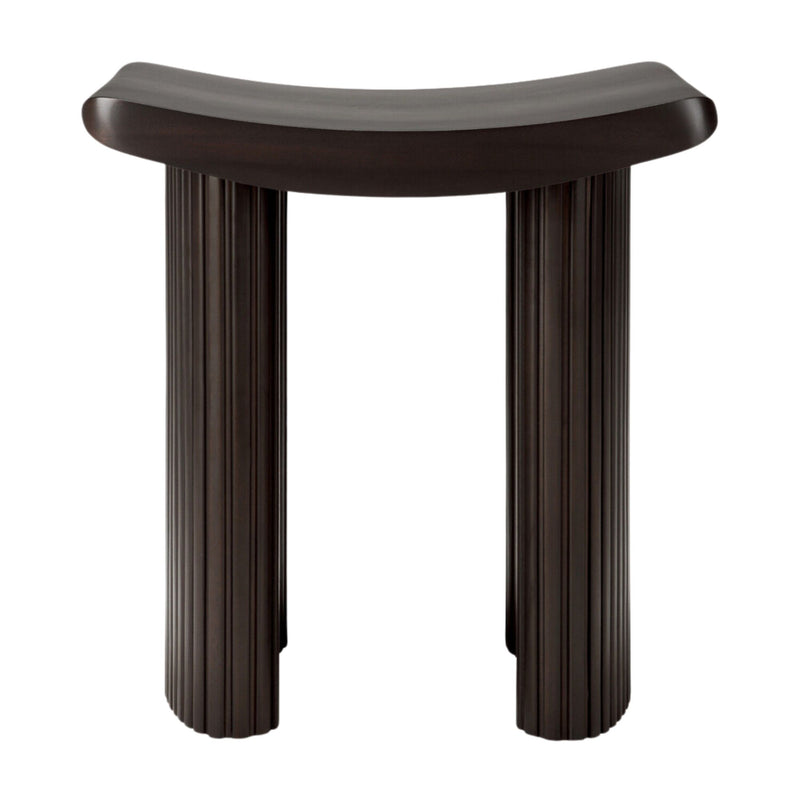 Roller Max Stool - Varnished Mahogany - Dark Brown