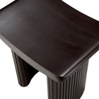 Roller Max Stool - Varnished Mahogany - Dark Brown