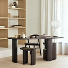 Roller Max Stool - Varnished Mahogany - Dark Brown