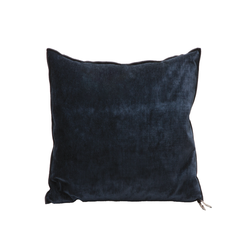 Royal Velvet Pillow - 26x26" - Bleu Nuit