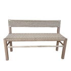 Lagom Bench with Backrest- Oak and Danish Cord