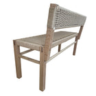Lagom Bench with Backrest- Oak and Danish Cord