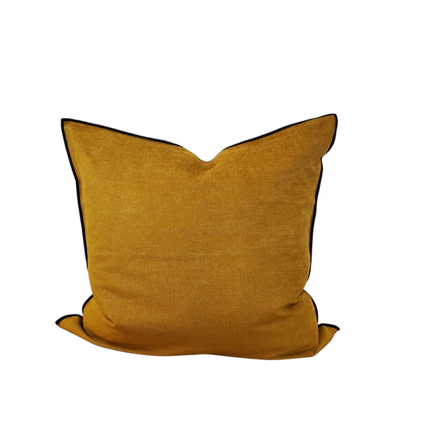 Soft Washed Chenille Pillow - 26x26" - Ocre