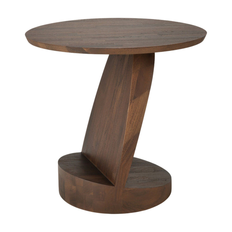 Teak Oblic Side Table