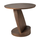 Teak Oblic Side Table