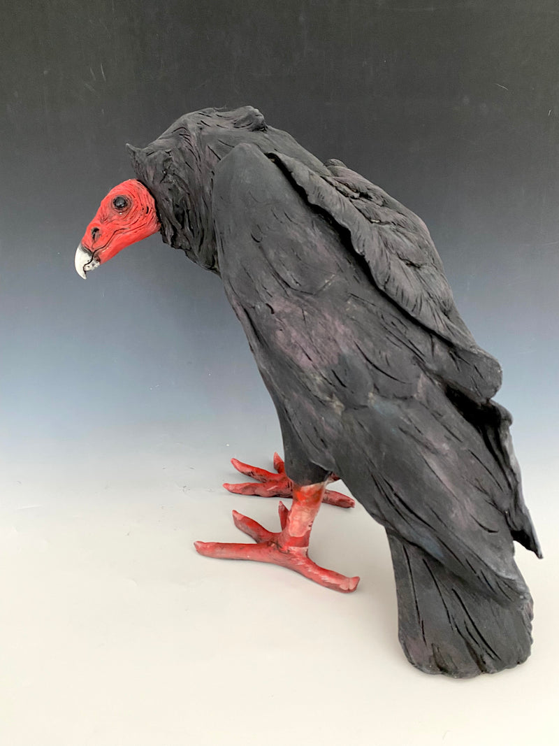 Mary Philpott -The Watcher (turkey vulture) - 16"x19"x10"