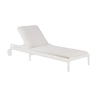 Jack Outdoor Adjustable Lounger Thin Cushion - Off White Fabric