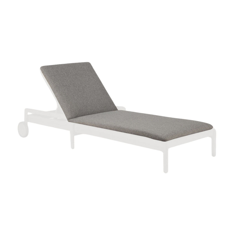 Jack Outdoor Adjustable Lounger Thin Cushion - Mocha Fabric