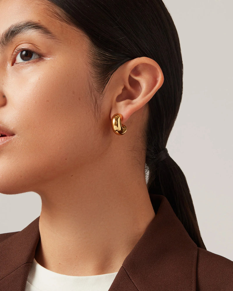 Tome Hoops - Gold -Medium - Jenny Bird