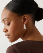 U-Link Earrings Silver - Jenny Bird