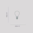 Porcelain I E12 LED Bulb - Matte White