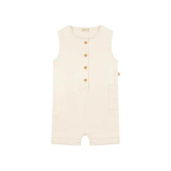 Sleeveless Romper With Buttons