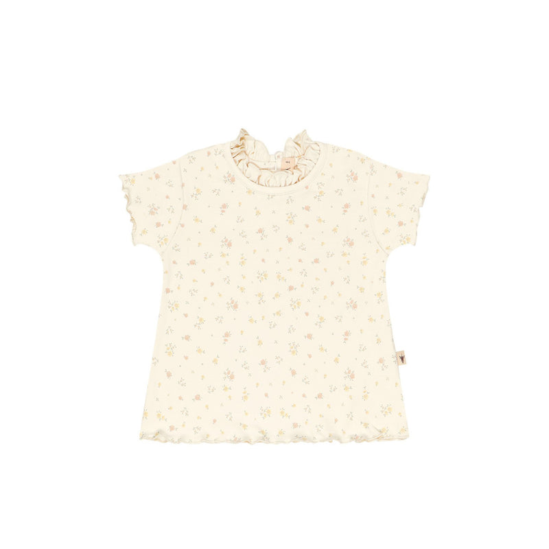 Ruffled T-Shirt Short Sleeves