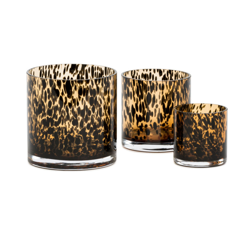 Leopard Spotted Glass Vase