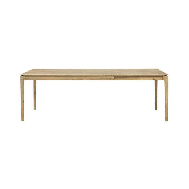 Varnished Oak Bok Extendable Dining Table