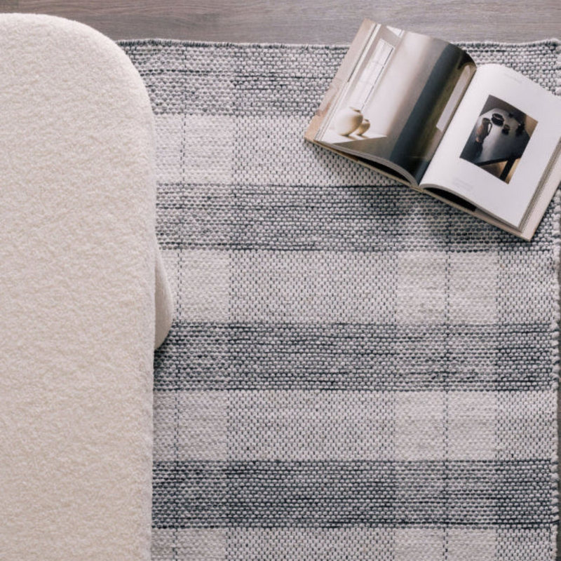 Window Pane Handwoven Rug