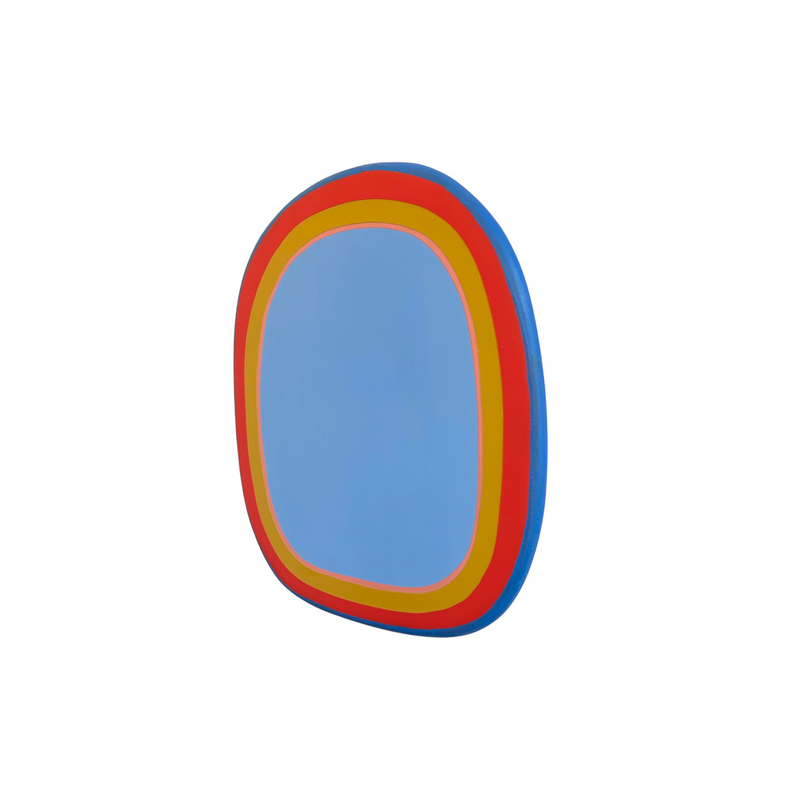 Laurie Skantzos - Portal - Sky Blue, Ochre, Red