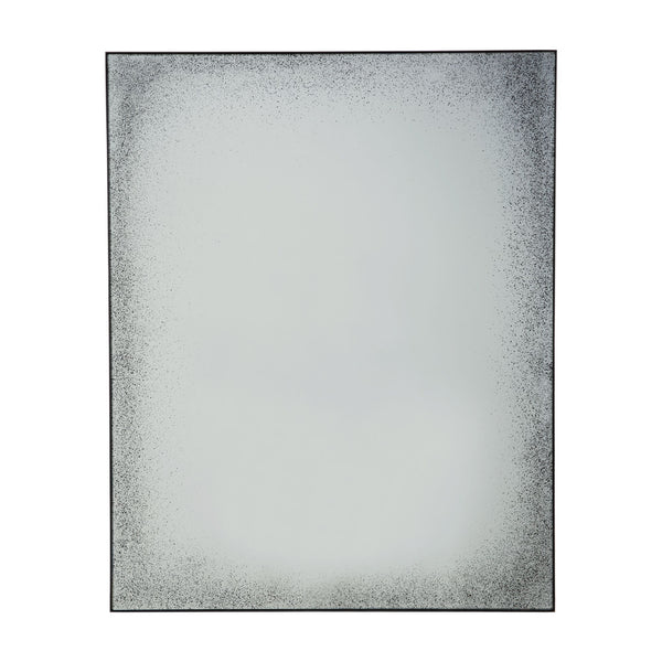 Clear Edge Wall Mirror - medium aged - mahogany