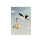 The Stork - mini card / gift tag
