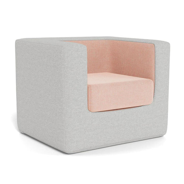 Cubino Chair - Fog Grey/Petal Pink