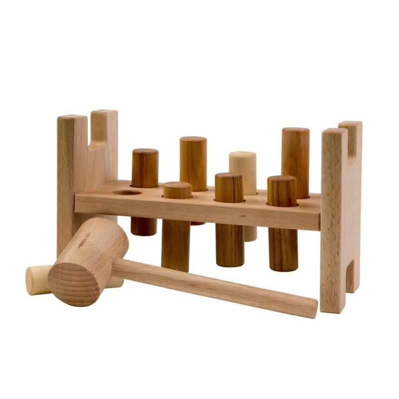 Wooden Pound-a-peg Natural