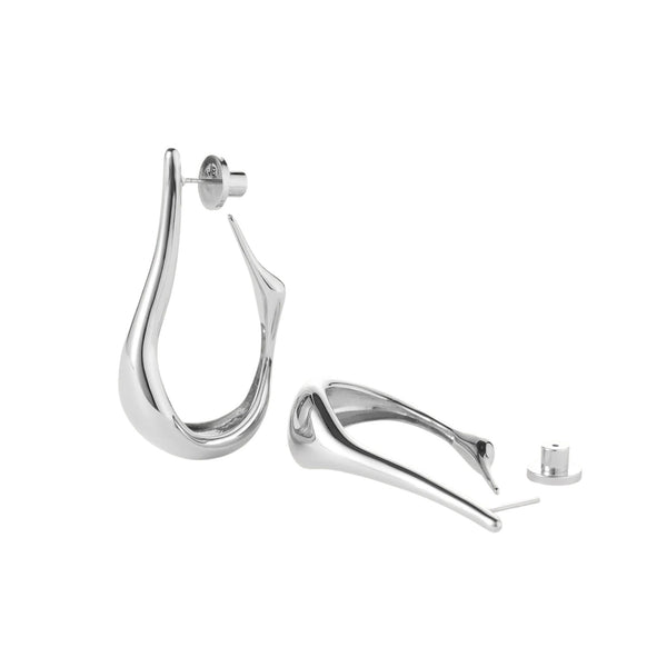 Colette Hoops Silver - Medium - Jenny Bird